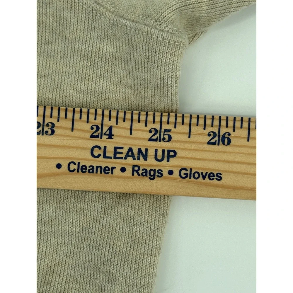 Polo Ralph Lauren Quarter Zip‎ Pullover Sweater XL Mens Beige Oatmeal Cotton